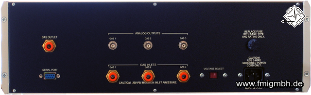 GSM-3 Programmable Gas Mixer (Back)